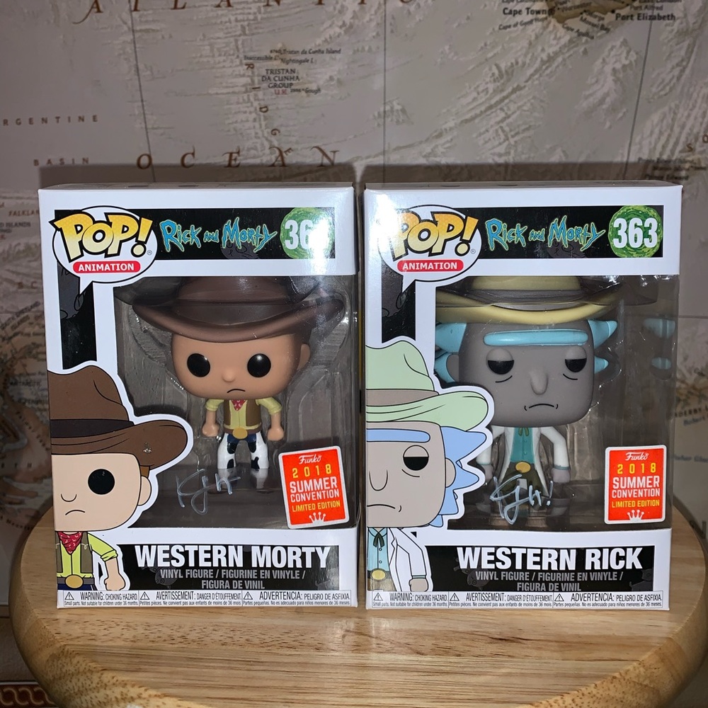 Funko Pop! Western Rick and Morty Vinyl Figures